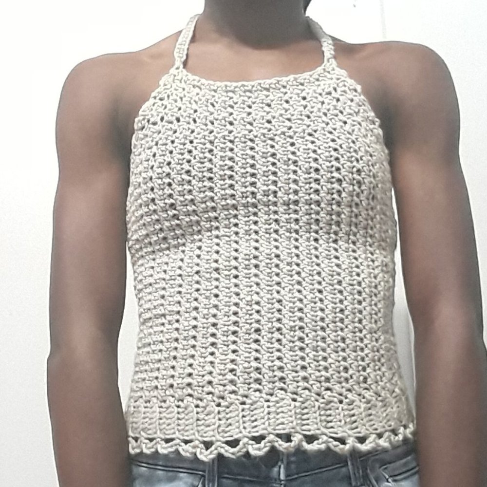 Handmade Crochet Halter Top